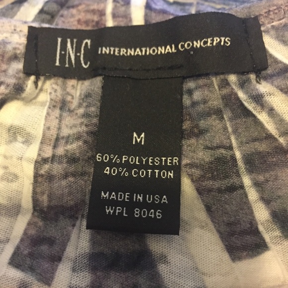 INC INTERNATIONAL CONCEPTS Flutter SS Burnout Tee - Picture 4 of 4